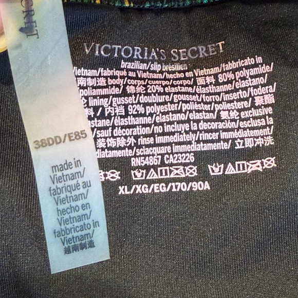 New! Victoria Secret Bombshell Push-up Brazilian bikini Tropical 45614 - Picture 12 of 13